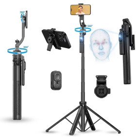 AI-powered face tracking and 360° rotation C17 Quadrapod Gimbal