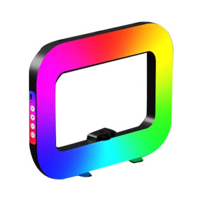 E30 RGB Square Selfie Ring Light with Remote Polychrome Live Steaming Lamp Ambience Lamp